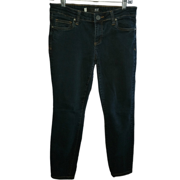 Kut From The Kloth Connie Ankle Skinny Dark Wash Jeans - Picture 1 of 3